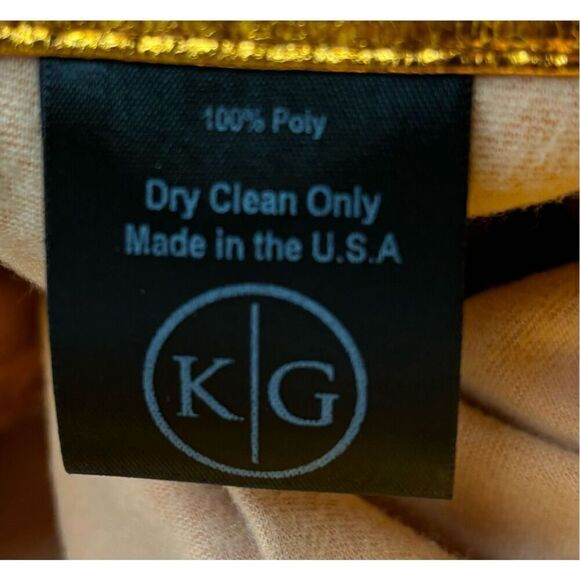 KIMBERLY GOLDSON Lizzie Pleated Metallic Shorts in Copper NWOT Size 6 - Picture 9 of 9